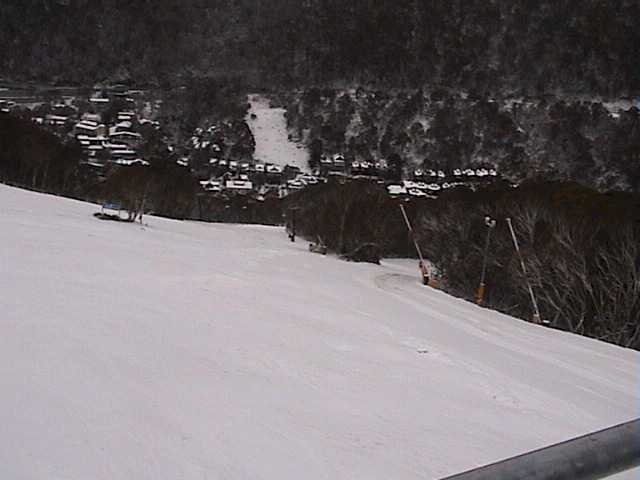 Lower Supertrail awaiting the onslaught of today�s skiers & boarders