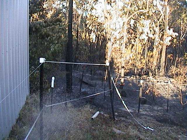 Thursday morning�s fire was stopped 2 metres from the shed