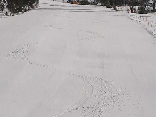 Sybie’s first tracks down Supertrail earlier in the week