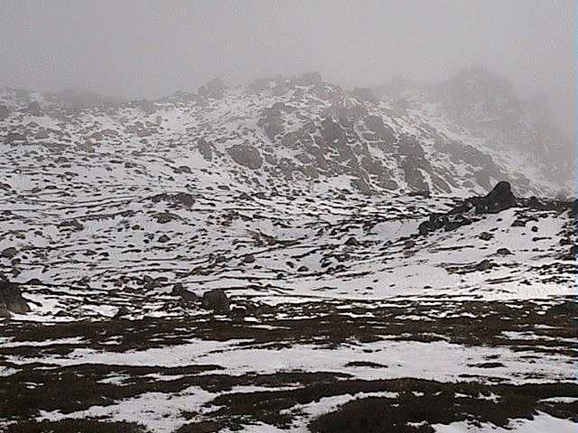 Signature Hill – not enough snow for laying tracks