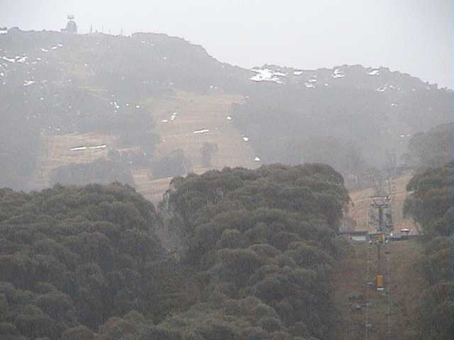 What�s left of the remaining snowdrifts on Crackenback