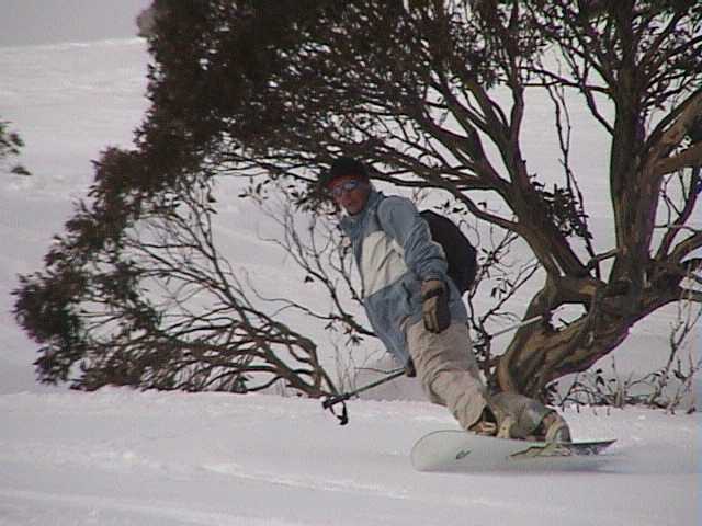 Even with poles Chris eventually found out why boarders don�t do DHG