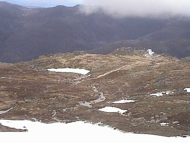 View from the top of Signature Hill � the new snow is mostly melted away
