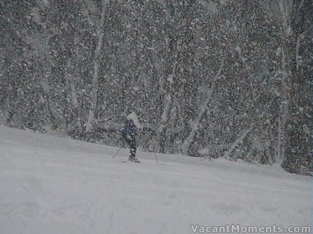 Thursday - Dumping snow on High Noon � finally open for 2005