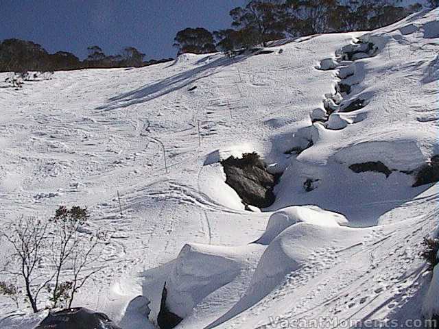 Creek opening up between Ramshead chair and Swaggie�s