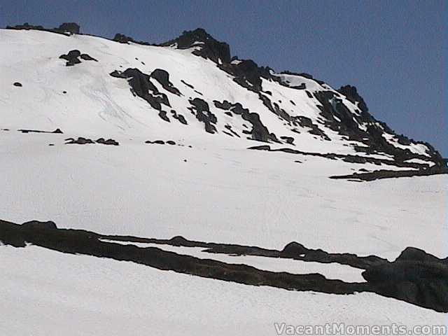 Signature Hill – wet snow on the steeps