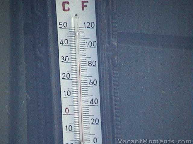 6pm Saturday in the shade on my balcony � ouch