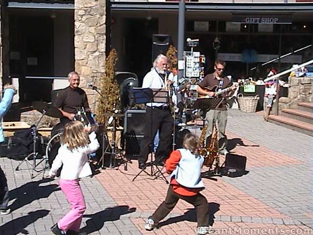 Live music in the Village Square � a forerunner to Jazz in 3 weeks