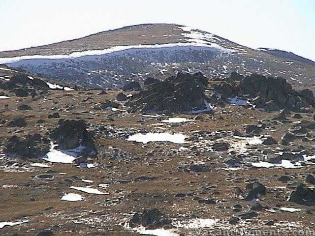 Snow on Mt Kosciuszko - left over from the previous week�s dump