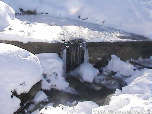 Ice building up at the top of Gunbarrel chair � Wednesday