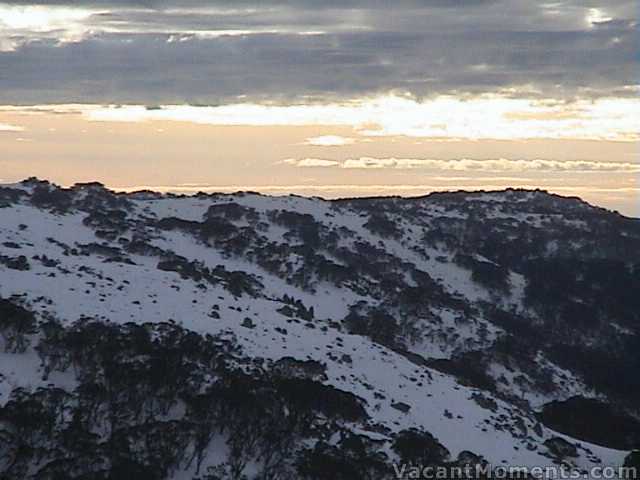 Morning skies heralding a change � Tuesday
