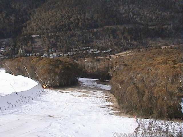Looking down to Tower 10 – note bank on Supertrail