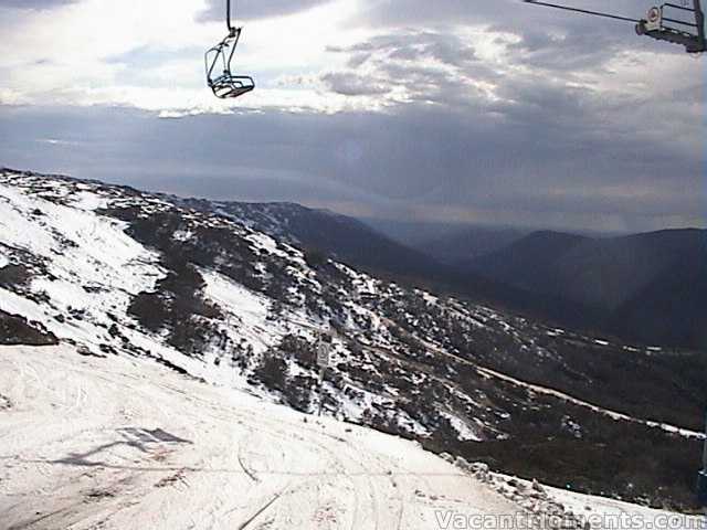 Unusual clouds – top of Kosi chair, still with snow on it