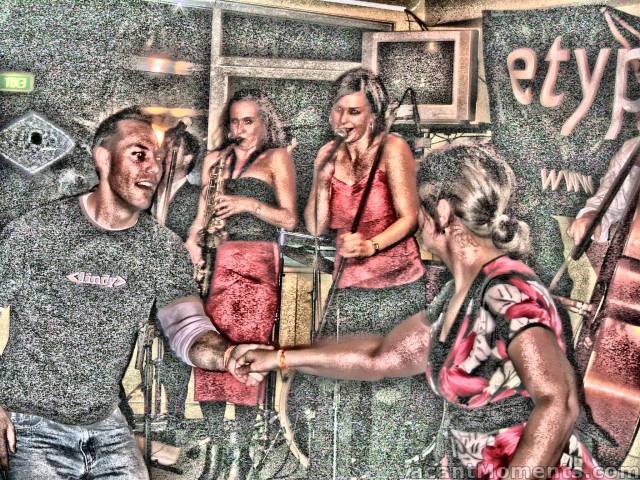 Swinging to Etypejazz in the Schuss Bar<BR>(an experimental shot when your flash just isn�t up to it)