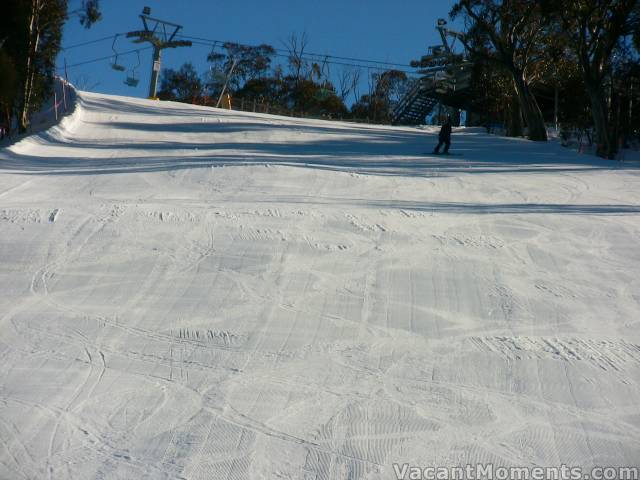 Supertrail below Bunny Walk station � great for a couple of runs then very sugary
