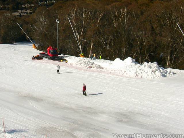 Emergency repairs under Supertrail � Saturday