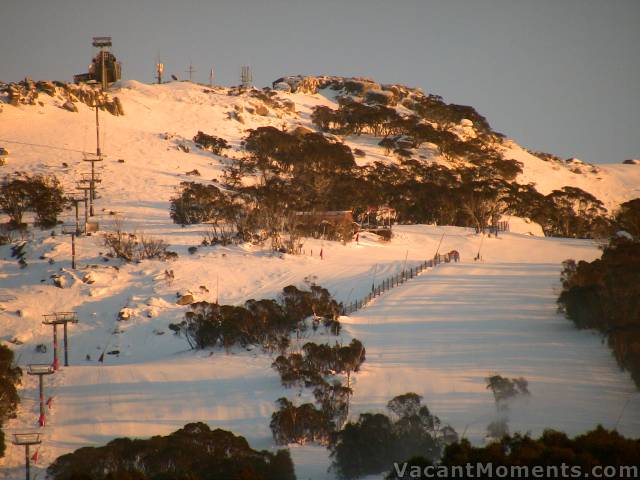 Upper Supertrail early this morning