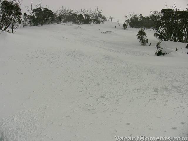 Monday�s murk left us with creamy, damp snow and wet �