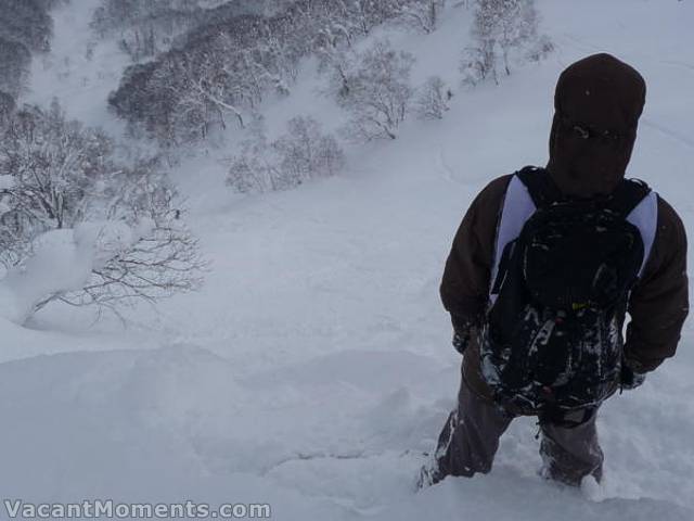 Who says there�s no steep in Niseko