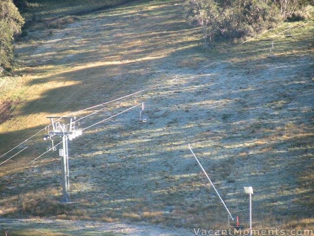 This morning�s frost under Merrits Chair